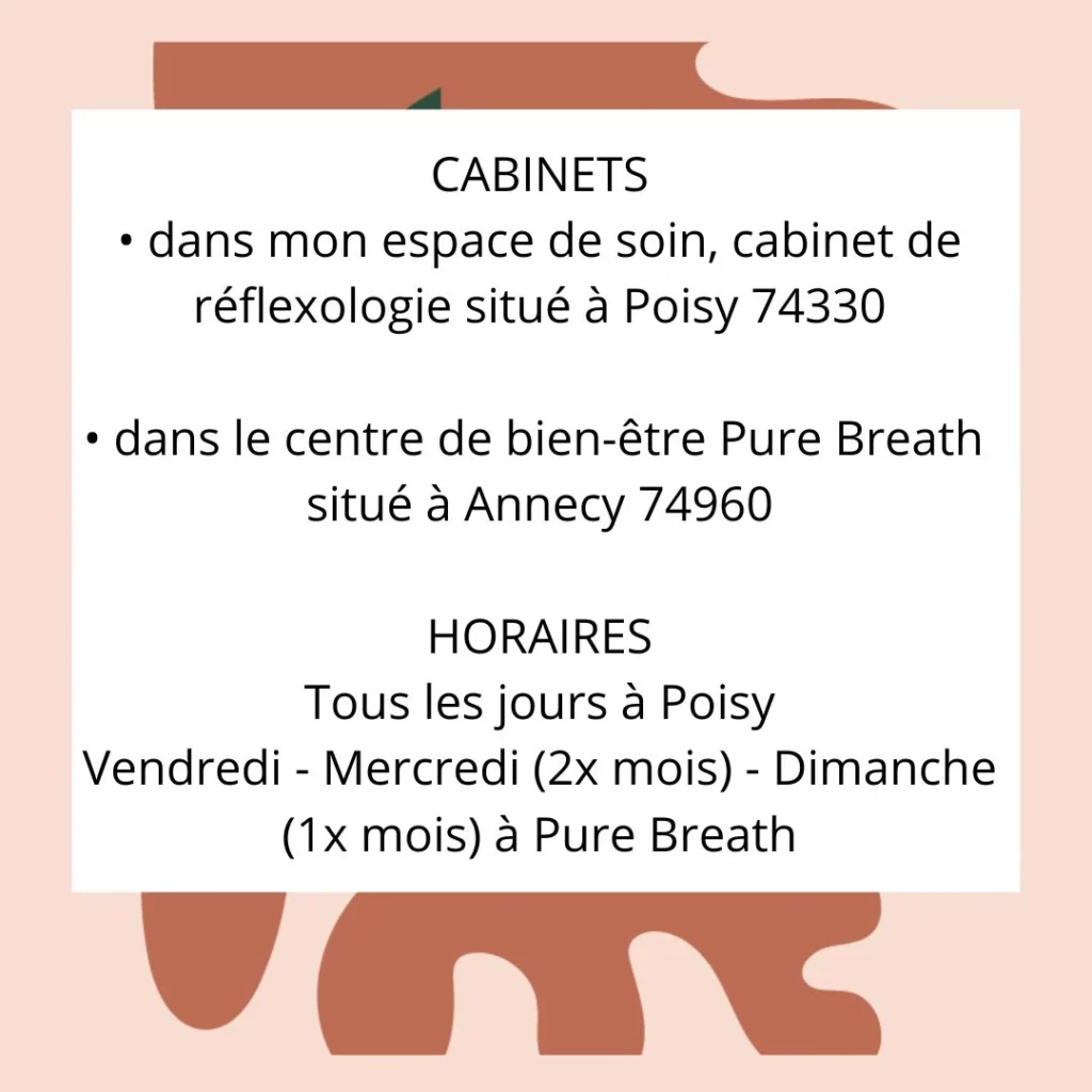 cabinet réflexologie annecy rdv